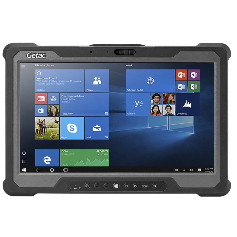 Getac a140 rugged tablet i5 front view