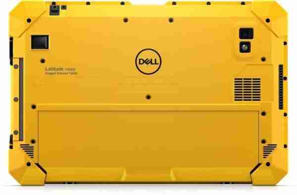 Rugged 7220EX explosion proof Dell tablet back view